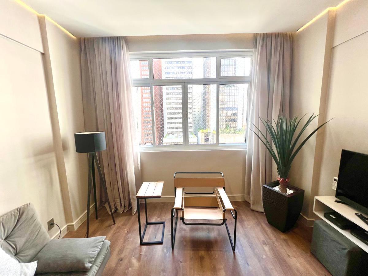 Flat 2 Quartos, Novo, Na Avenida Paulista サンパウロ エクステリア 写真